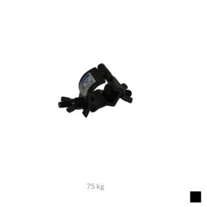 CJS HALF COUPLER, Pipe Ø 35mm, 75kg, black