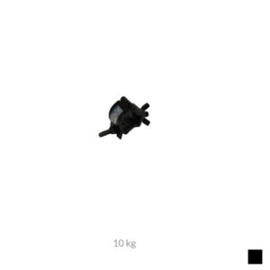CJS HALF COUPLER, Pipe Ø 20mm, 10kg, black