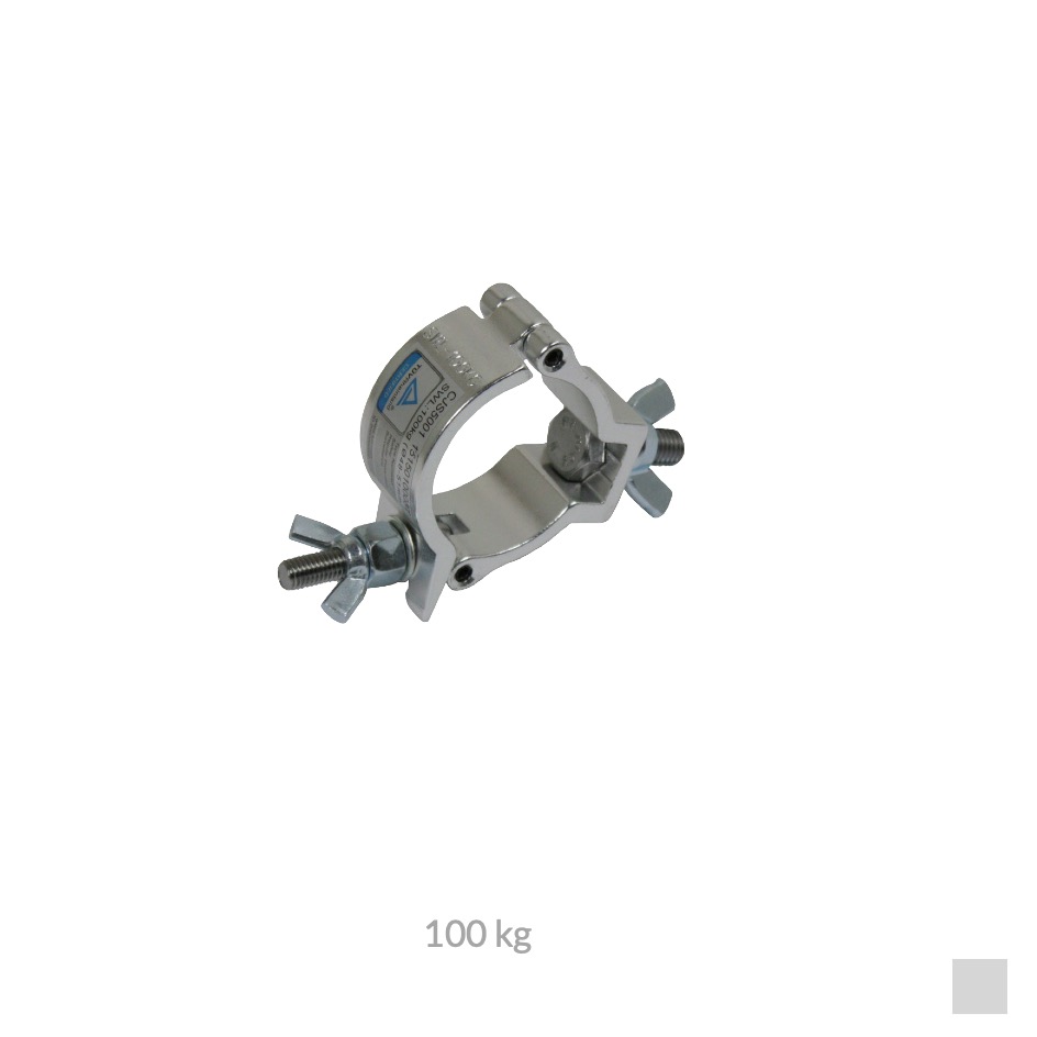 CJS HALF COUPLER, Tube Ø 48 - 51mm, 100kg, Aluminium