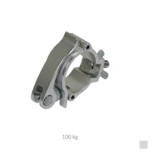 CJS HALF COUPLER with tensioning bracket, Pipe Ø 48 - 51mm, 100kg, Aluminium
