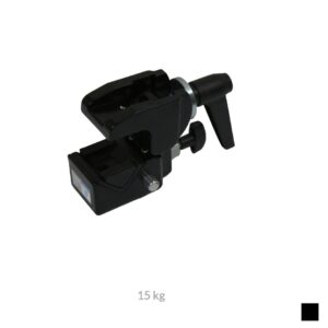 CJS UNI CLAMP, Tube Ø 13-55mm, 15kg, noir