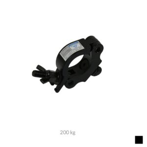 CJS HALF COUPLER SL, Tube Ø 48 - 51mm, 200kg, noir