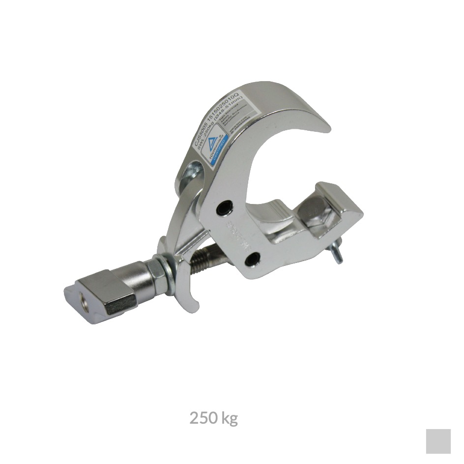 CJS QUICK MULTI CLAMP, Tube Ø 48-51mm, 250kg, argent