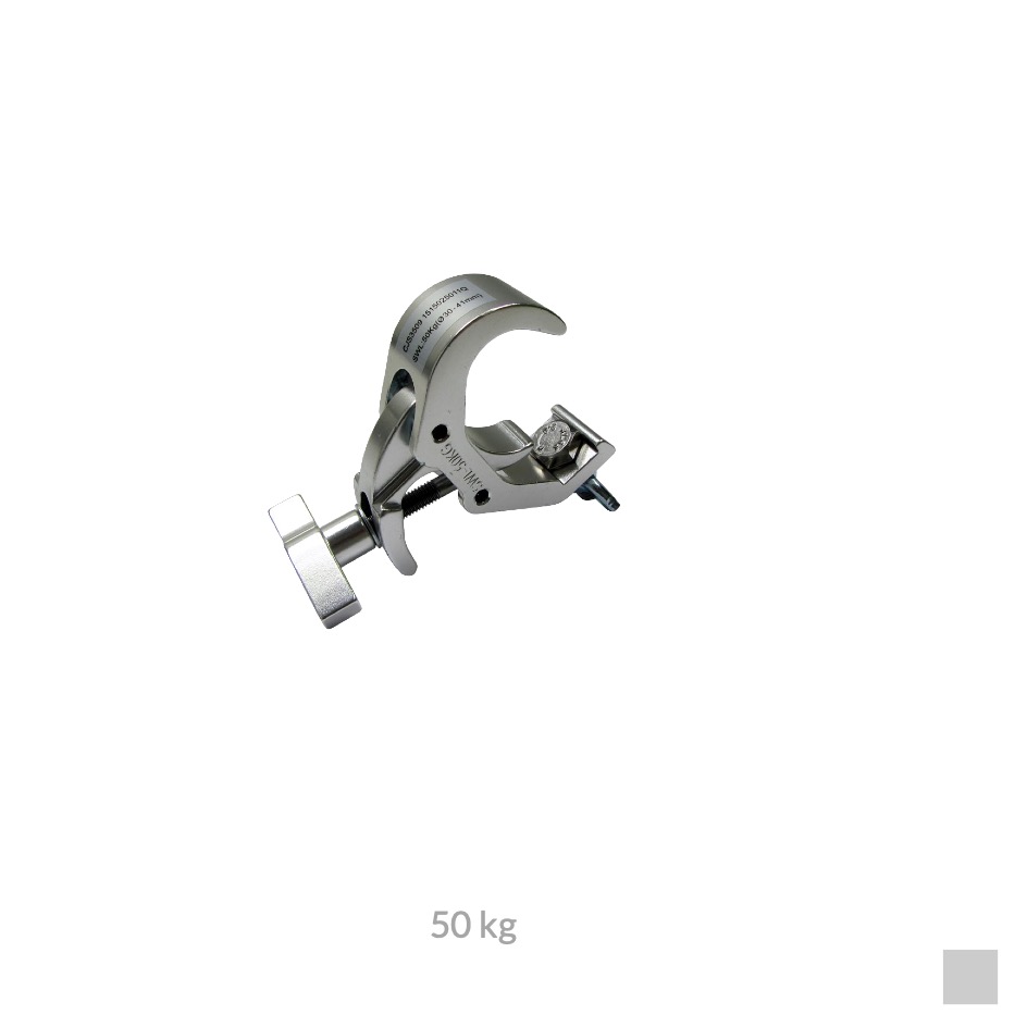 CJS QUICK MULTI CLAMP, Tube Ø 30-41mm, 50kg, argent