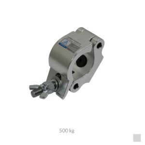 CJS HALF COUPLER, Pipe Ø 48 - 51mm, 500kg, Aluminium