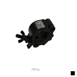 CJS HALF COUPLER, Tube Ø 48 - 51mm, 500kg, noir