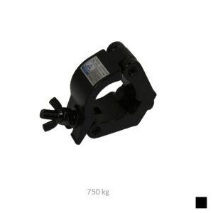 CJS HALF COUPLER, Pipe Ø 60mm, 750kg, black