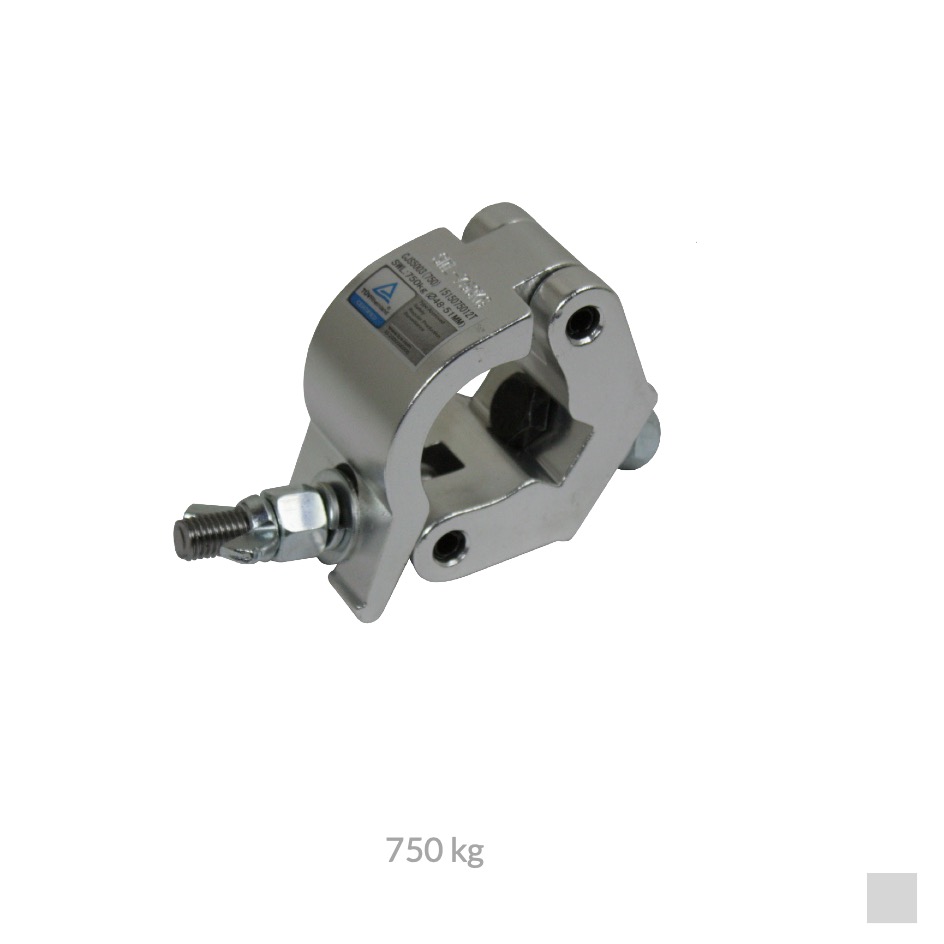 CJS HALF COUPLER, Pipe Ø 48 - 51mm, 750kg, Aluminium