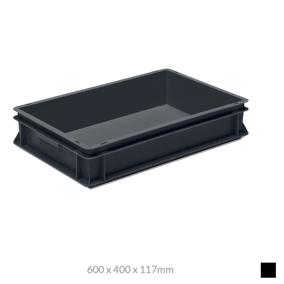 Georg Utz RAKO ESD 600 x 400 x 117mm, black – shopattack AG