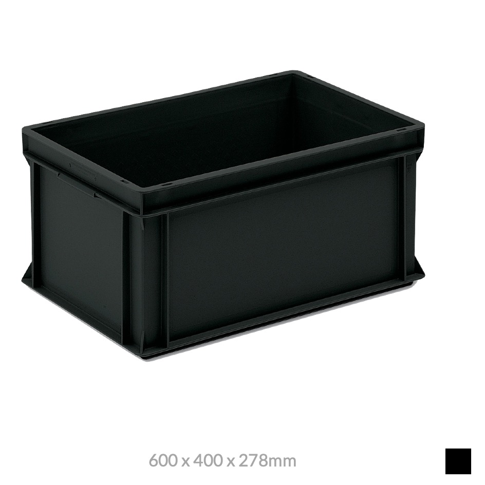 Georg Utz RAKO ESD 600 x 400 x 278mm, noir
