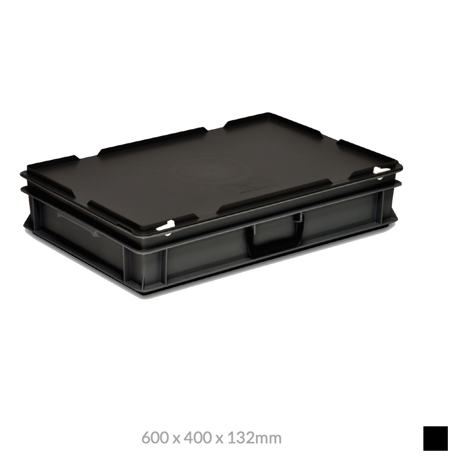 Georg Utz RAKO Case ESD 600 x 400 x 132mm, black