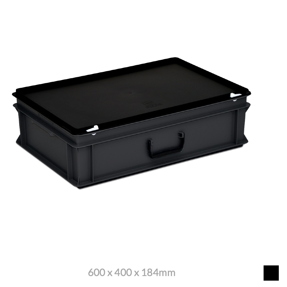 Georg Utz RAKO Case ESD 600 x 400 x 184mm, black