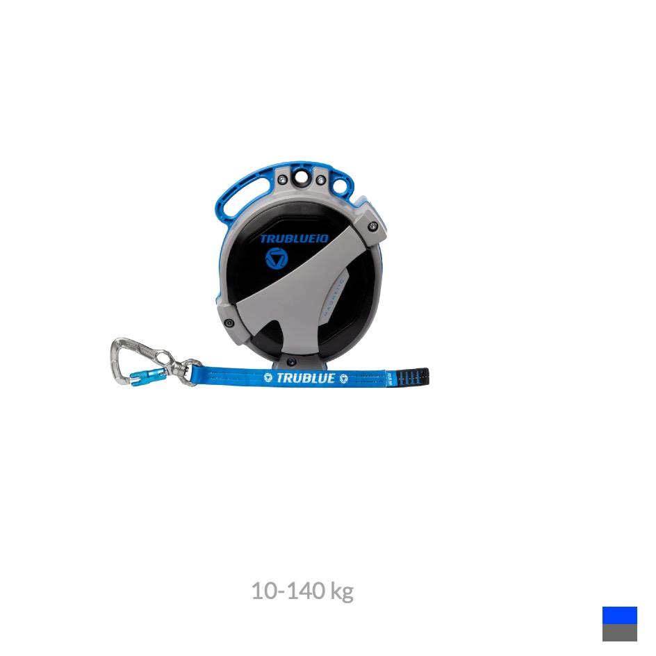 Head Rush technologies TRUBLUE IQ XL Auto Belay, 10-140kg, bleugris, H 12 - 20m