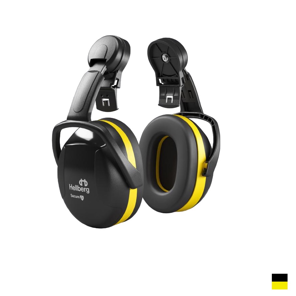 Hellberg SECURE 2C helmet mount SNR 29dB, blackyello