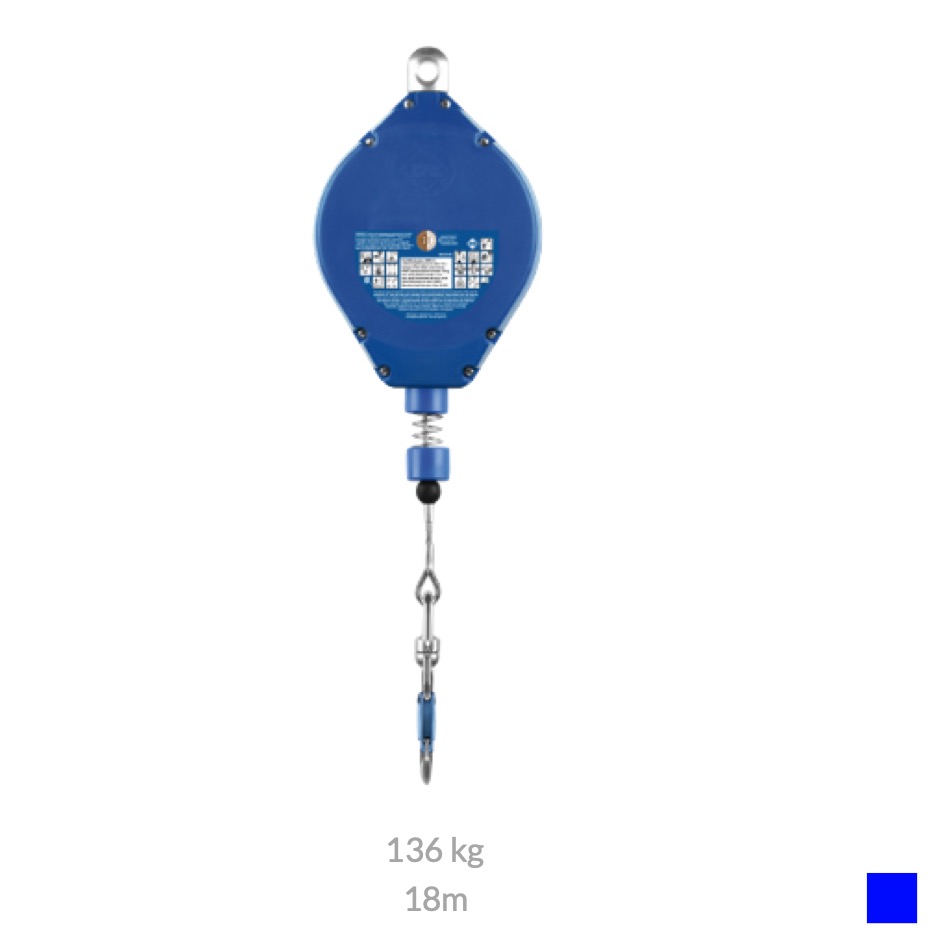 IKAR 41-HWPS 18 Height safety device, 18m, 136kg, blue