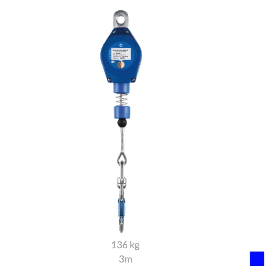 IKAR 41-HWPS 3 Height safety device, 3m, 136kg, blue