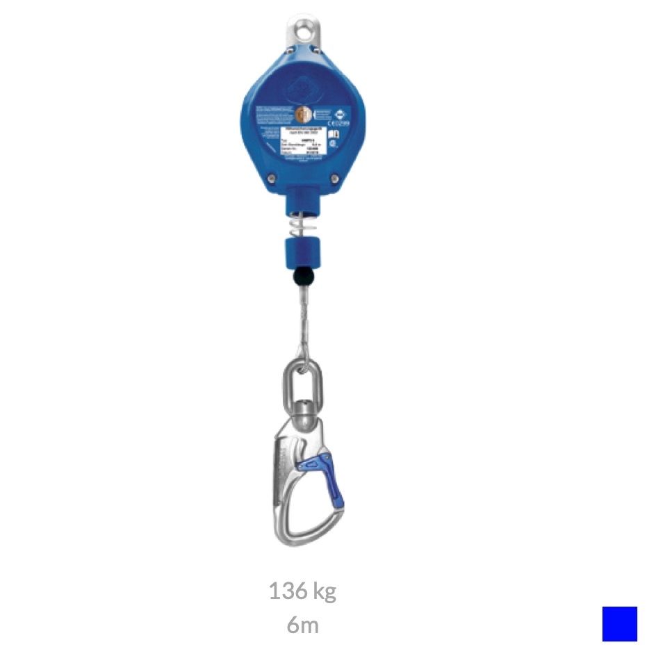 IKAR 41-HWPS 6 Height safety device, 6m, 136kg, blue