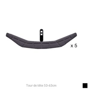 Petzl SERRE-TéTE AVEC MOUSSE DE CONFORT STANDARD Tour de tête 53-63cm, anthracite, UE 5