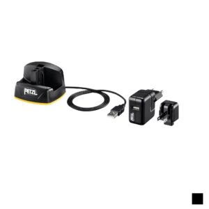 Petzl Chargeur ACCU 2 DUO Z1 , Temps de recharge 8h, noir