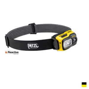 Petzl SWIFT® RL Lithium-Ion, 3.7V, 2.35Ah, Temps de recharge 5h, white, noirjaune