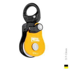 Petzl SPIN L1, 7-13mm, jaunenoir
