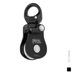 Petzl SPIN L1, 7-13mm, black
