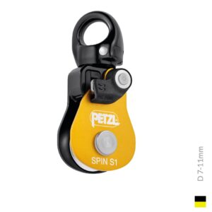 Petzl SPIN S1, 7-11mm, blackyello