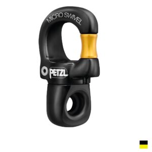 Petzl MICRO SWIVEL, blackyello