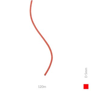 Petzl CORD, 5mm, 120m, red