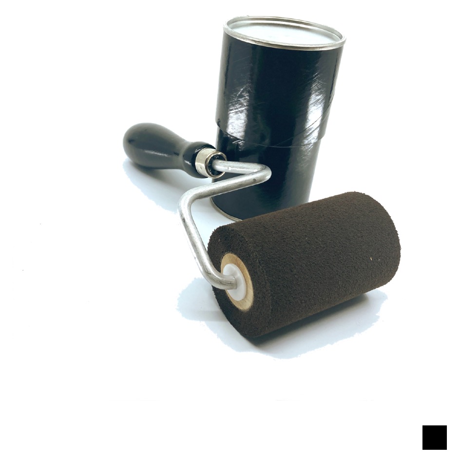 STS SIGNING ROLLER 76mm with handle, black