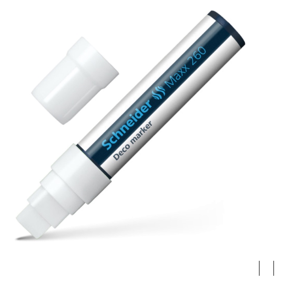 Schneider MAXX 260 chalk marker, white, PU 1