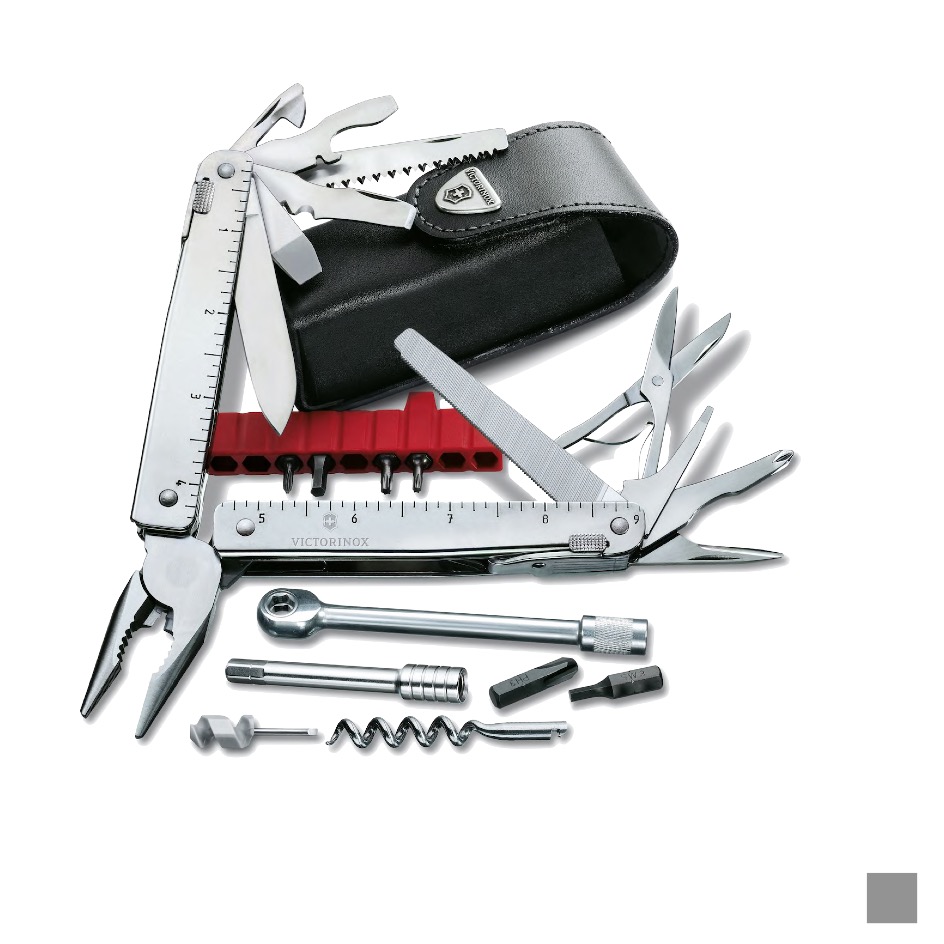 Victorinox SWISS TOOL X PLUS with ratchet, grey