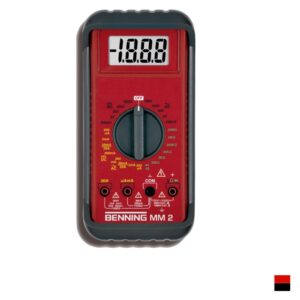 Benning Multimètre numérique MM 2, rougenoir