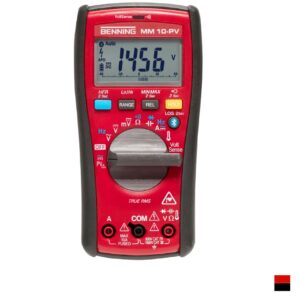 Benning Multimètre numérique MM 10-PV, rougenoir