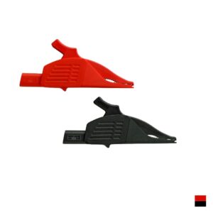 Benning Set de pinces crocodiles Ø4mm TA 1, rougenoir