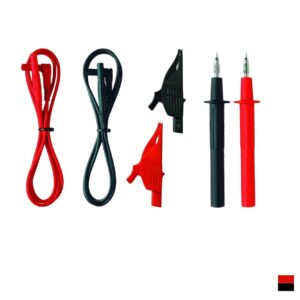 Benning Test lead set TA 2 with crocodile clips, redblack