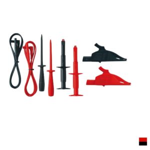 Benning Test lead set TA 3 with crocodile clips, redblack