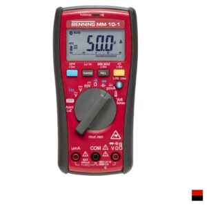 Benning Digital multimeter MM 10-1, redblack