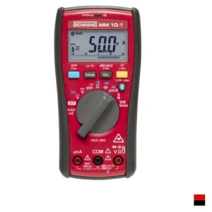 Benning Multimètre numérique MM 10-1, rougenoir