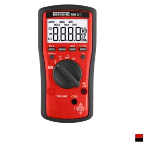Benning Digital multimeter MM 2-1, redblack