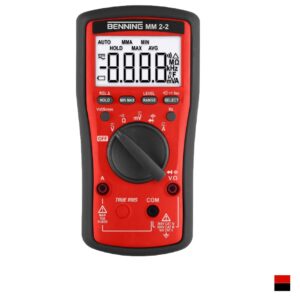 Benning Multimètre numérique MM 2-2, rougenoir