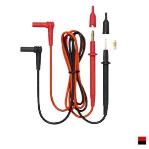 Benning Test leads with 2+4mm test probes, screwable, redblack