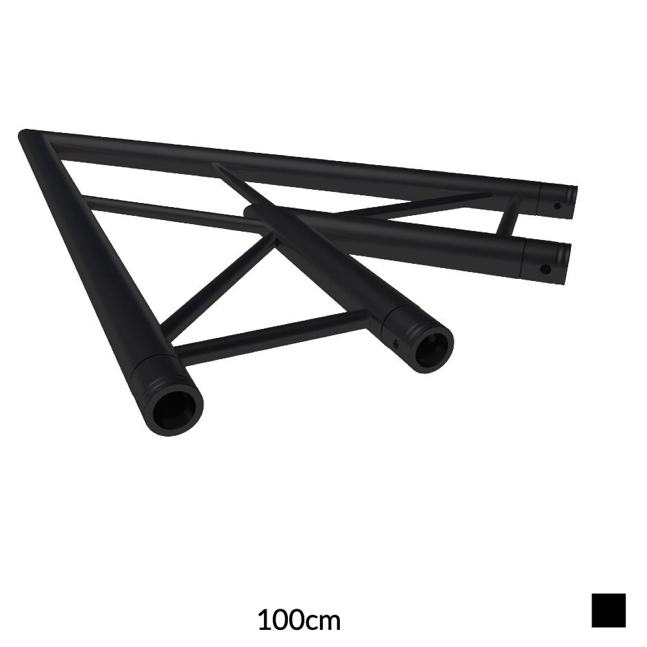 HOF HOFKON 290-2 Angle 2 voies horizontal C19H, Segment 45°, noir, 100cm
Prix indicatif. Veuillez demander une offre.