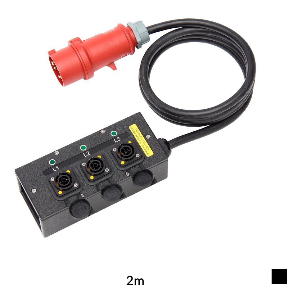 Indu-Electric Connector strip CEE16 » 6x powerCON True1, TITANEX 5G2.5, 2m, black
Target price. Please request a quote