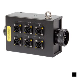 Indu-Electric Bac de distribution 19Pin (Soca) »  6 x NEUTRIK powerCON True1, noir
Prix indicatif. Veuillez demander une offre