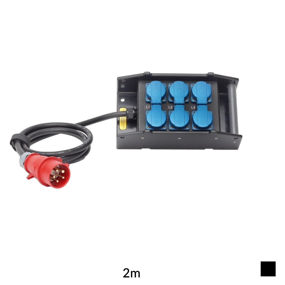 Indu-Electric Bac de distribution empilable CEE16 » 6 x T23, TITANEX 5G2.5, 2m, noir
Prix indicatif. Veuillez demander une offre