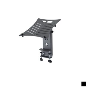 K&M 12196 Support d'ordinateur portable pour montage sur table, noir, H 245 » 410mm