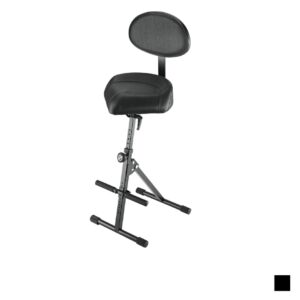 K&M 14050 Assis-debout avec dossier en cuir imité, noir, H 650 » 930mm