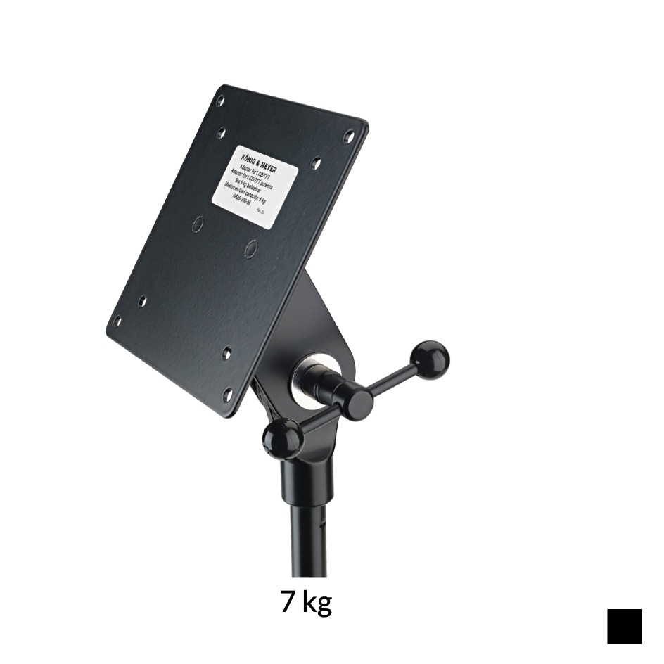 K&M 19685 Adaptateur pour écran, 7kg, noir