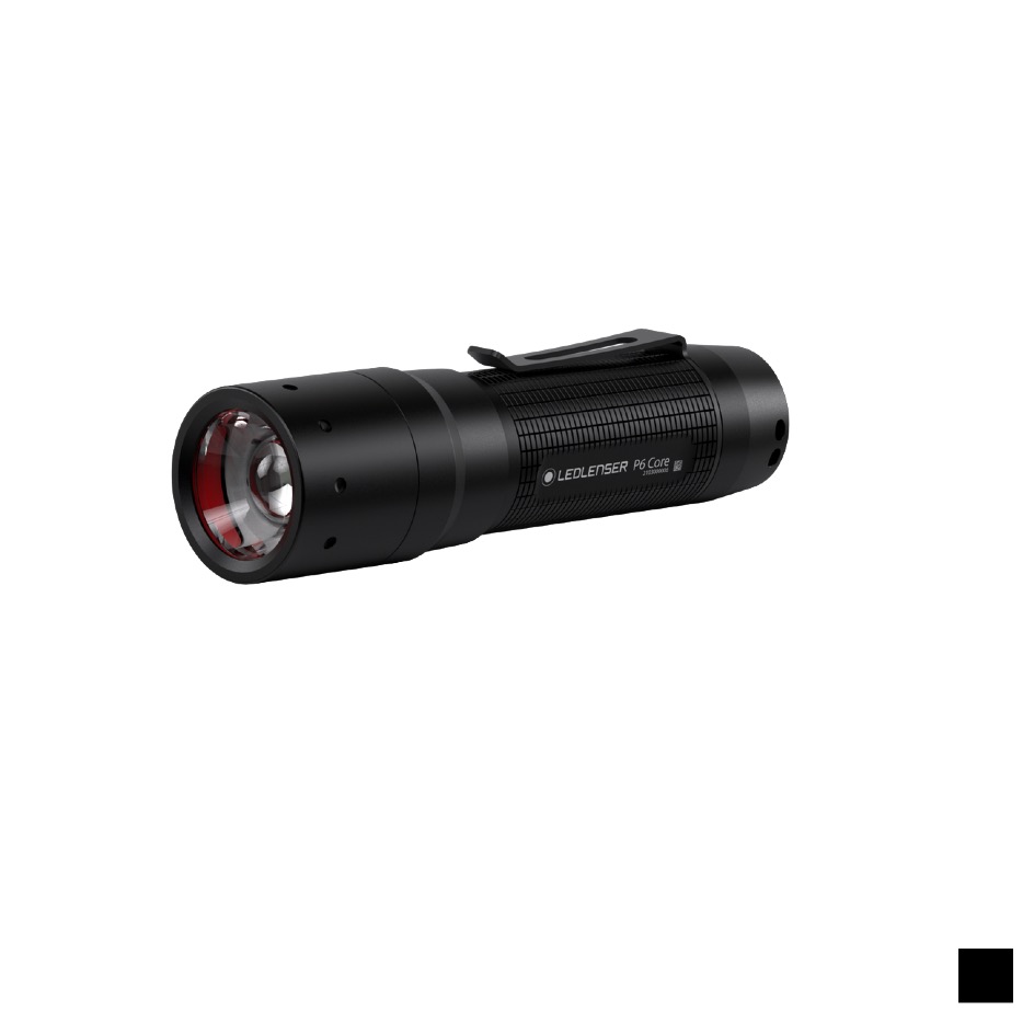 Ledlenser Flashlight P6 Core AAA Battery (incl.), 1.5V, black